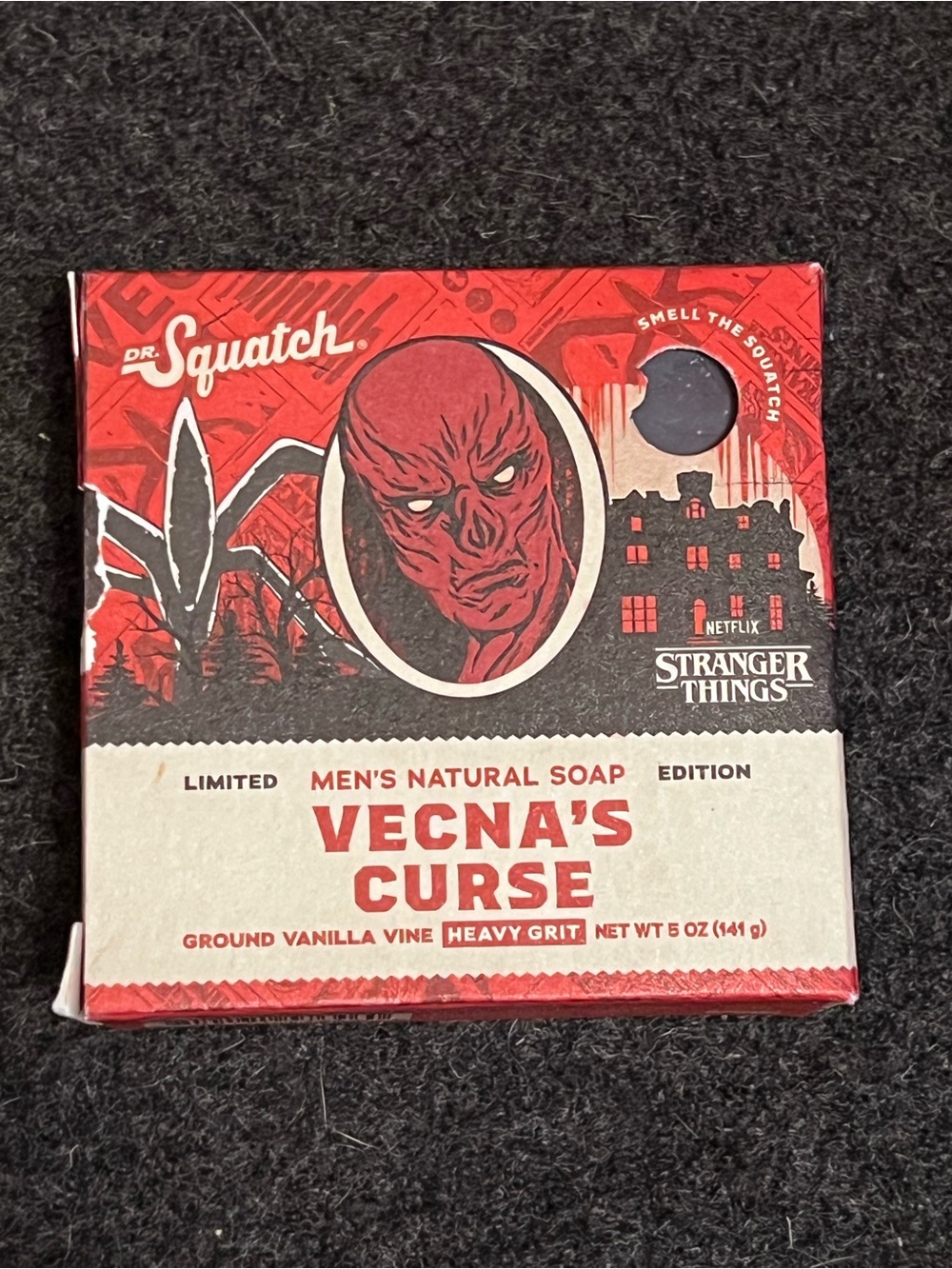 Dr Squatch Limited Edition Stranger Things VECNA'S CURSE Men’s Natural Soap